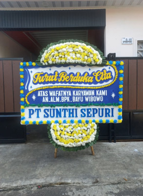 Papan Bunga Duka di Jayaraksa